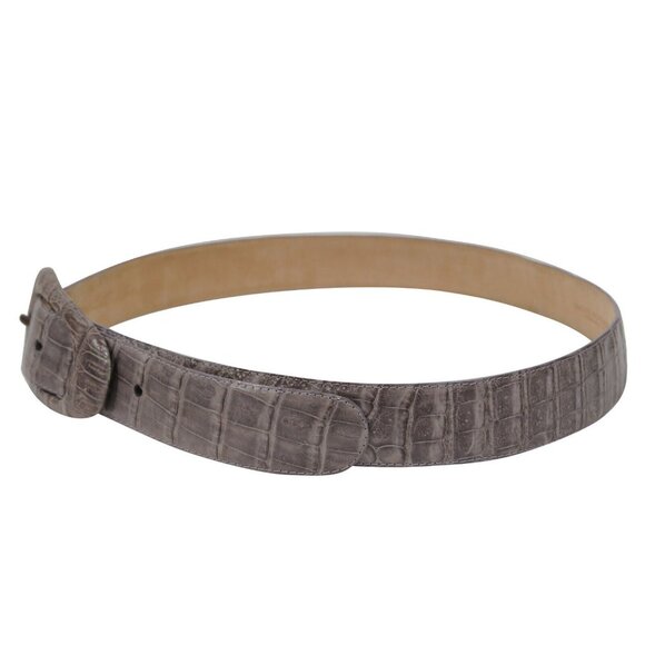 Nancy Gonzalez Womens Crocodile Leather Belt Size Medium Purple Violet Leather main image 6